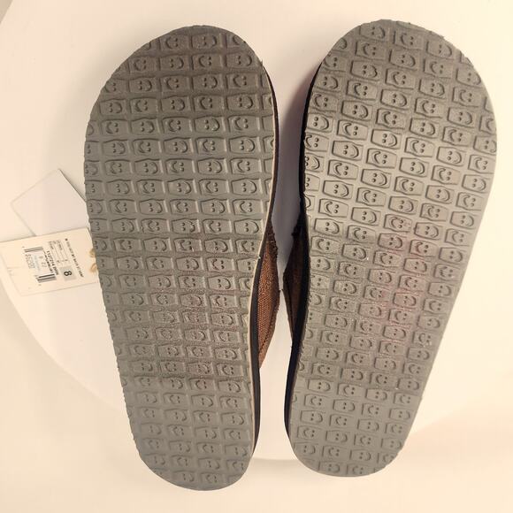 Sanuk You Got My Back St Hemp Men 8 Brown w/ Woven Blanket Lining 1127214 NWT - Picture 13 of 13